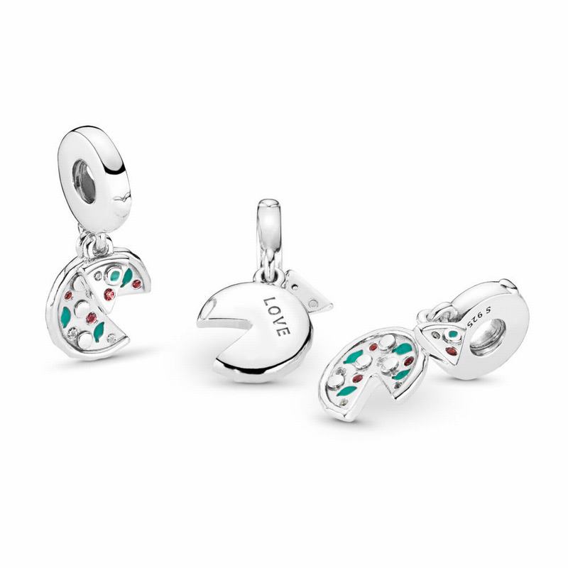 Pandora Passion for Pizza Dangle Charm Silver Egypt UD9125867